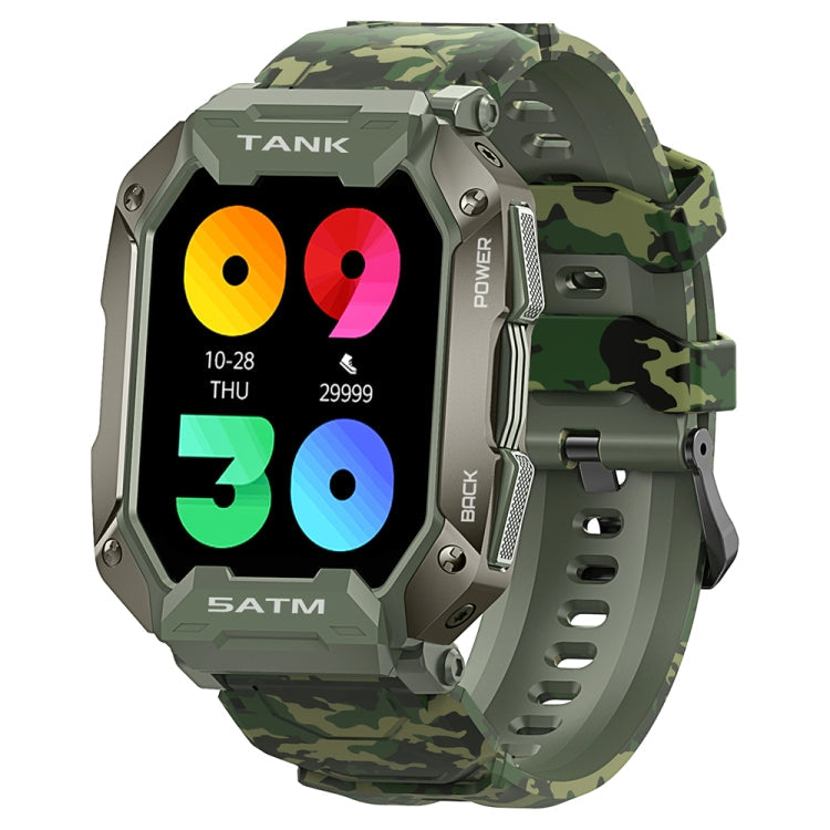 TANK M1 1.72 TFT Screen Smart Watch, Support Sleep Monitoring / Heart Rate Monitoring Camouflage Green