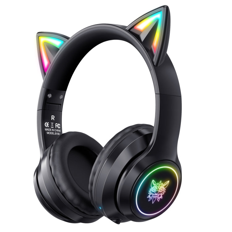 ONIKUMA B90 RGB Lighting Wireless Bluetooth Headphone, B90 – Leather, Bluetooth, TPU