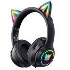 ONIKUMA B90 RGB Lighting Wireless Bluetooth Headphone, B90 – Leather, Bluetooth, TPU