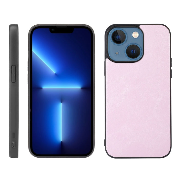 Cowhide Texture PU Phone Case, For iPhone 13 mini, For iPhone 12 mini, For iPhone 12 / 12 Pro, For iPhone 12 Pro Max For iPhone 13 mini Pink