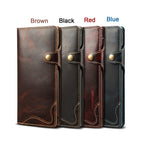 Denior Oil Wax Cowhide Magnetic Button Horizontal Flip Leather Case with Card Slots & Wallet, For Galaxy Note9, For Huawei Mate 20, For Galaxy S10, For Galaxy S10e, For Galaxy S10 Plus, For Galaxy Note 10