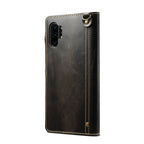 Denior Oil Wax Cowhide Magnetic Button Horizontal Flip Leather Case with Card Slots & Wallet, For Galaxy Note 10 Plus, For iPhone 11, For iPhone 11 Pro, For iPhone 11 Pro Max