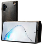 Denior Oil Wax Cowhide Magnetic Button Horizontal Flip Leather Case with Card Slots & Wallet, For Galaxy Note 10 Plus, For iPhone 11, For iPhone 11 Pro, For iPhone 11 Pro Max