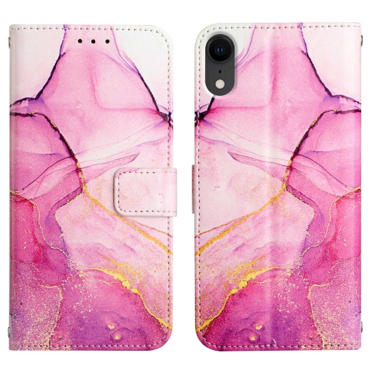 PT003 Marble Pattern Flip Leather Phone Case – Card Slot, Flip, Leather, For iPhone XR