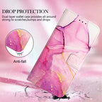 PT003 Marble Pattern Flip Leather Phone Case – Card Slot, Flip, Leather, For iPhone XR