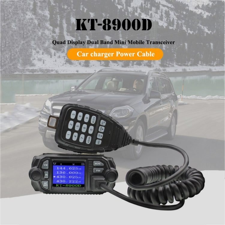 QYT KT-8900D Mini 25W Dual Band Mobile Radio Walkie Talkie for Car, KT-8900D – Durable Build, Easy to Use