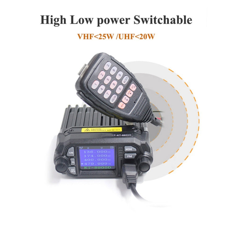 QYT KT-8900D Mini 25W Dual Band Mobile Radio Walkie Talkie for Car, KT-8900D – Durable Build, Easy to Use
