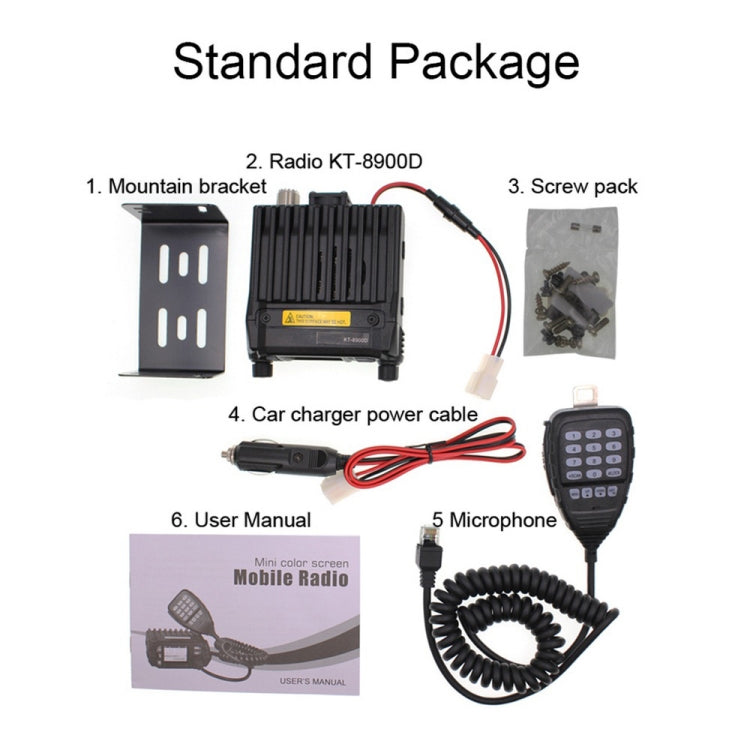 QYT KT-8900D Mini 25W Dual Band Mobile Radio Walkie Talkie for Car, KT-8900D – Durable Build, Easy to Use