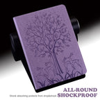Tree & Deer Pattern Pressed Printing Leather Tablet Case, For iPad mini 6 2021 / mini 2024, For Samsung Galaxy Tab A8 10.5 2021 SM-X200 / SM-X205