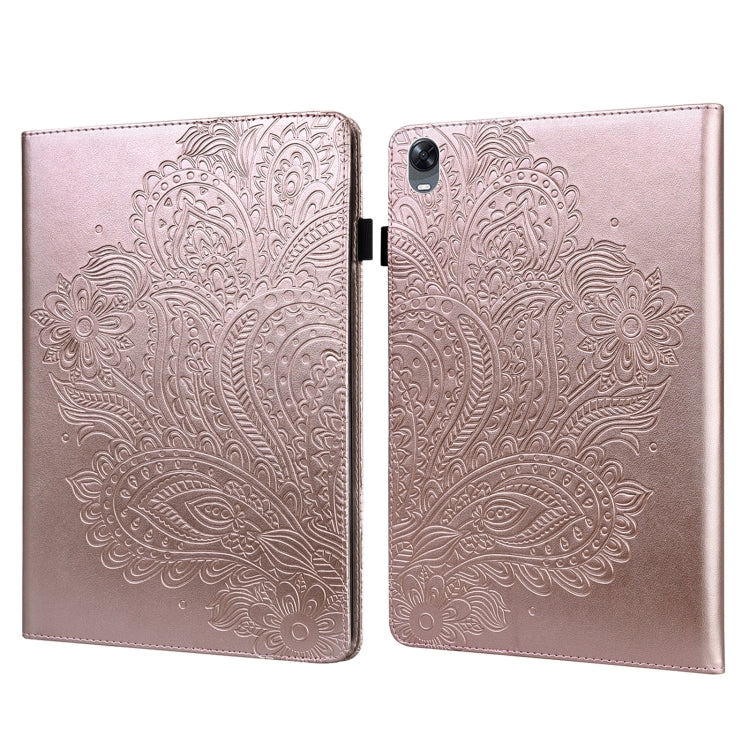 Peacock Embossed Pattern TPU + PU Leather Tablet Case – Card Slot, Leather, TPU, For OPPO Pad 11 inch, For OPPO Realme Pad 10.4 inch, For Huawei Enjoy Tablet 2 10.1 inch, For Huawei MediaPad M5 Lite 10