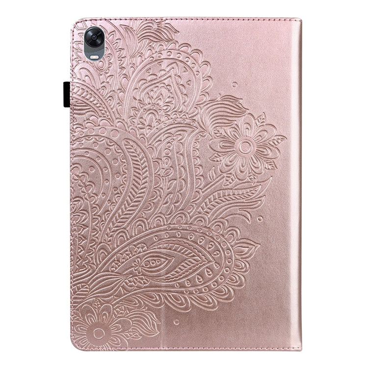 Peacock Embossed Pattern TPU + PU Leather Tablet Case – Card Slot, Leather, TPU, For OPPO Pad 11 inch, For OPPO Realme Pad 10.4 inch, For Huawei Enjoy Tablet 2 10.1 inch, For Huawei MediaPad M5 Lite 10