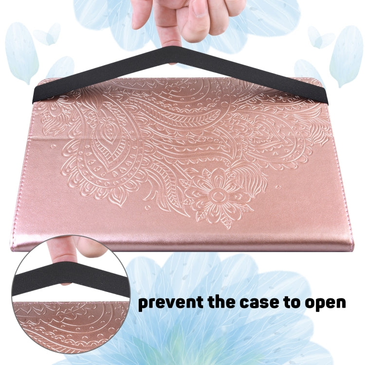 Peacock Embossed Pattern TPU + PU Leather Tablet Case – Card Slot, Leather, TPU, For OPPO Pad 11 inch, For OPPO Realme Pad 10.4 inch, For Huawei Enjoy Tablet 2 10.1 inch, For Huawei MediaPad M5 Lite 10