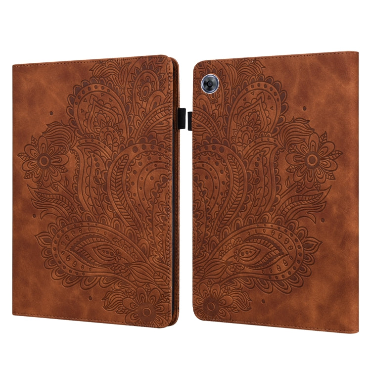 Peacock Embossed Pattern TPU + PU Leather Tablet Case – Card Slot, Leather, TPU, For Huawei MatePad 10.4, For Huawei MatePad T8 8.0 2020, For Huawei MediaPad T3 10, For Huawei MediaPad T5 10 For Huawei MatePad T8 8.0 2020 Brown