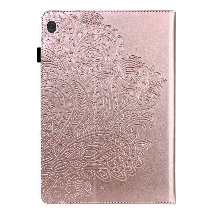 Peacock Embossed Pattern TPU + PU Leather Tablet Case – Card Slot, Leather, TPU, For Lenovo Tab M10 TB-X505L / TB-X505F / TB-X605L / TB-X605F & P10 TB-X705F / TB-X705L, For Lenovo Tab M10 HD 2nd Gen TB-X306X / TB-X306F