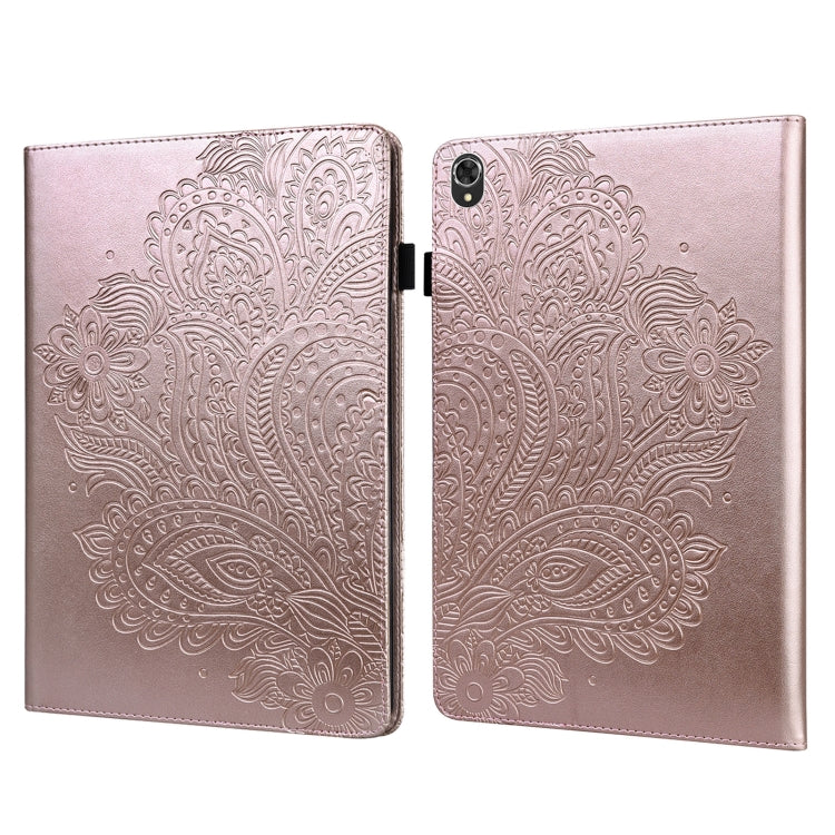 Peacock Embossed Pattern TPU + PU Leather Tablet Case, For Lenovo Tab K10 10.3 inch TB-X6C6F / TB-X6C6X & M10 Plus 10.3 inch TB-X606 / TB-X606F, For Lenovo Legion Y700, For Lenovo Tab M8 HD / Tab M8 FHD / Tab M8 3rd Gen 8.0 inch & Motorola Moto Tab G20... For Lenovo Tab K10 10.3 inch TB-X6C6F TB-X6C6X & M10 Plus 10.3 inch TB-X606 TB-X606F Rose Gold