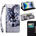 3D Painting Pattern Coloured Drawing Leather Phone Case, For iPhone SE 2022 For iPhone SE 2022 Husky