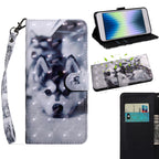 3D Painting Pattern Coloured Drawing Leather Phone Case, For iPhone SE 2022 For iPhone SE 2022 Husky