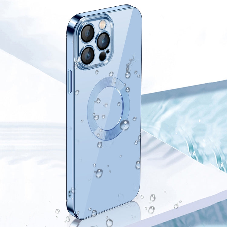 9D Electroplated Edge Len Film Clear PC + TPU Shockproof Case, For iPhone 13 Pro, For iPhone 13 Pro Max
