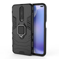 Shockproof PC + TPU Protective Case with Magnetic Ring Holder, For Xiaomi Redmi K30, For Huawei Nova 6, For Huawei Nova 6 SE, For Huawei Honor V30 Pro, For Galaxy S20 Ultra, For Galaxy S20 For Xiaomi Redmi K30 Black