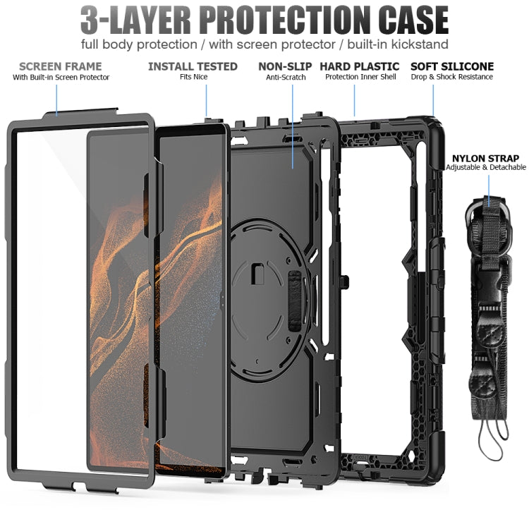 Silicone + PC Tablet Case – Durable Build, Easy to Use, For Samsung Galaxy Tab S8 Ultra 14.6 inch SM-X900