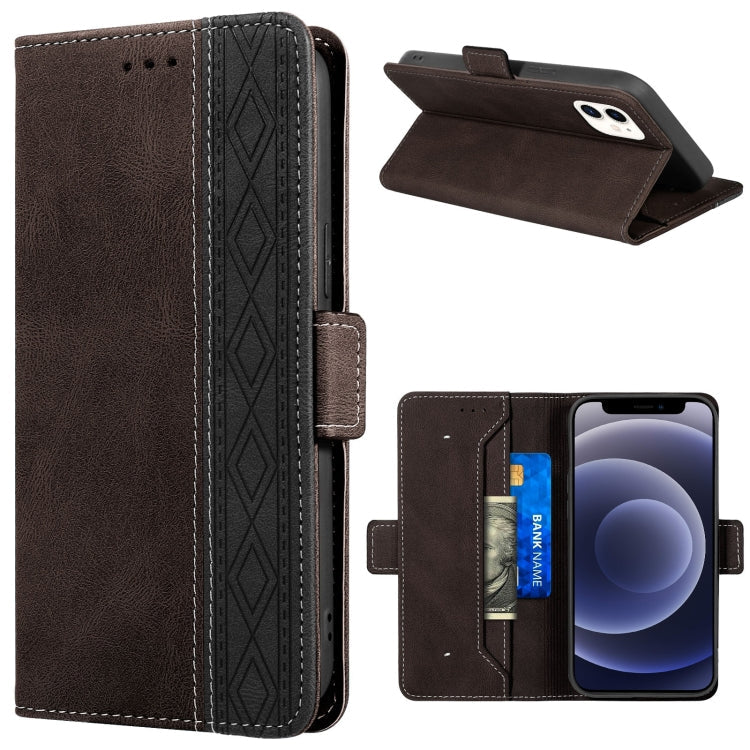 Case – Leather, Magnetic (iPhone 13 mini) #12 For iPhone 12 mini Coffee