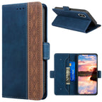 Stitching Magnetic RFID Leather Case, For iPhone XS Max, For iPhone SE 2022 / SE 2020 / 7 / 8, For iPhone 7 Plus / 8 Plus For iPhone XS Max Royal Blue