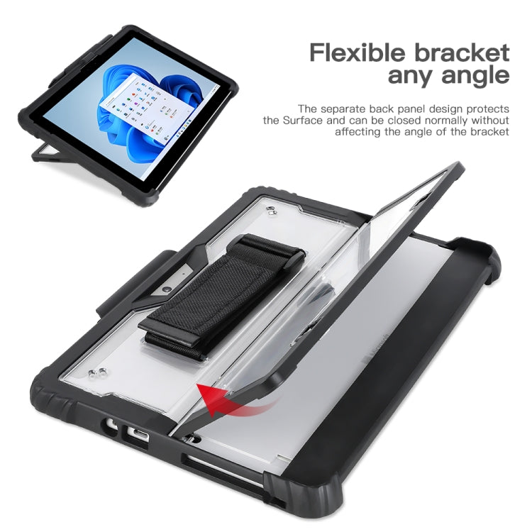 Acrylic Transparent Hand Strap Laptop Case – Durable Build, Easy to Use, For MicroSoft Surface Pro 8, For MicroSoft Surface Pro 4 / 5 / 6 / 7 / 7+, For MicroSoft Surface Go 1 / 2 / 3