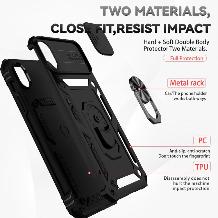 Sliding Camshield Holder Phone Case, For iPhone XR, For iPhone XS / X,...