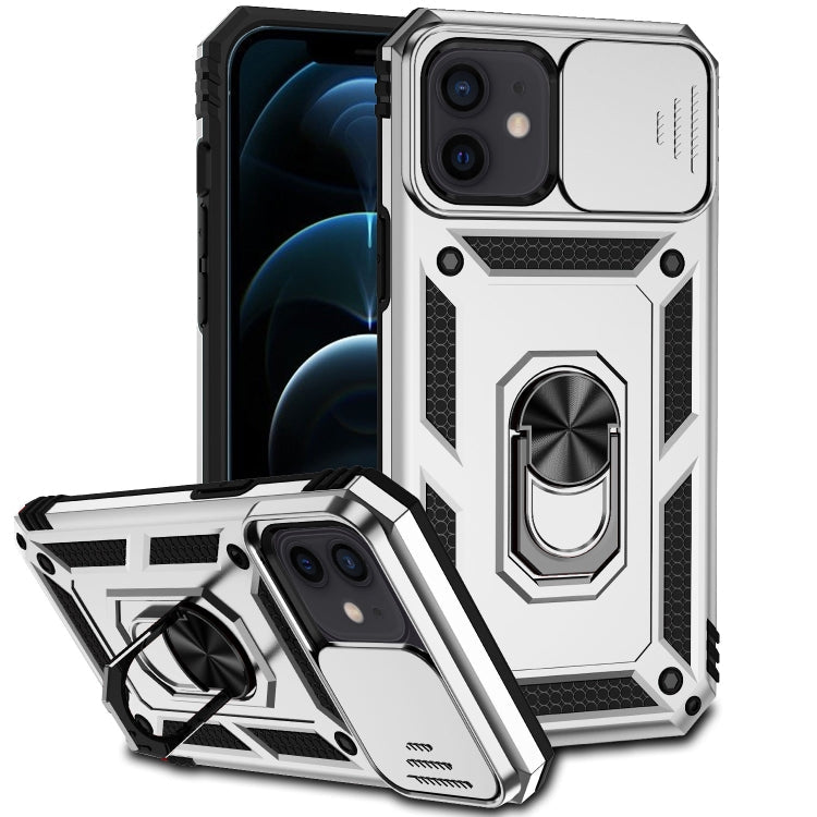 Sliding Camshield Holder Phone Case, For iPhone 12 mini, For iPhone SE... For iPhone 12 mini Silver