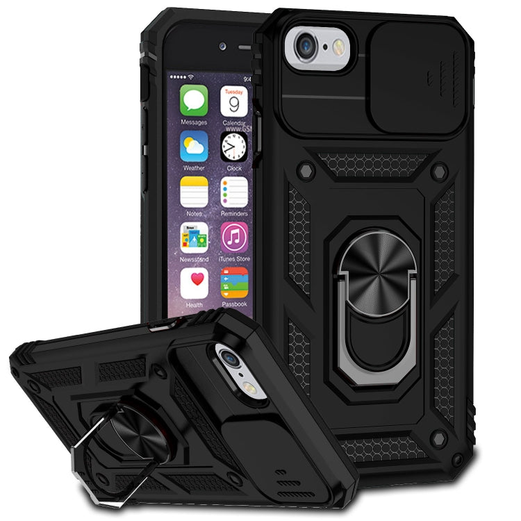 Sliding Camshield Holder Phone Case, For iPhone 12 mini, For iPhone SE... For iPhone SE 2022 SE 2020 8 7 6 Black