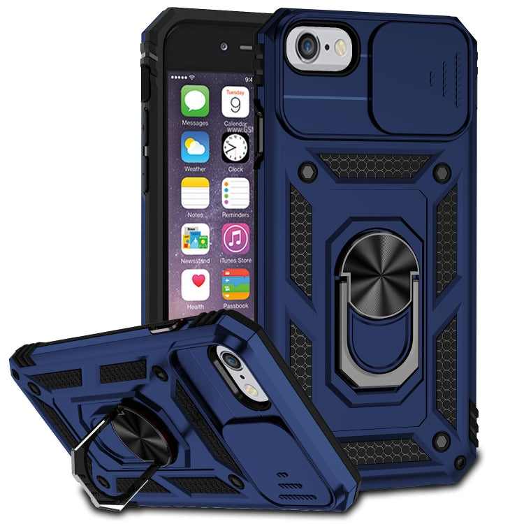 Sliding Camshield Holder Phone Case, For iPhone 12 mini, For iPhone SE... For iPhone SE 2022 SE 2020 8 7 6 Blue