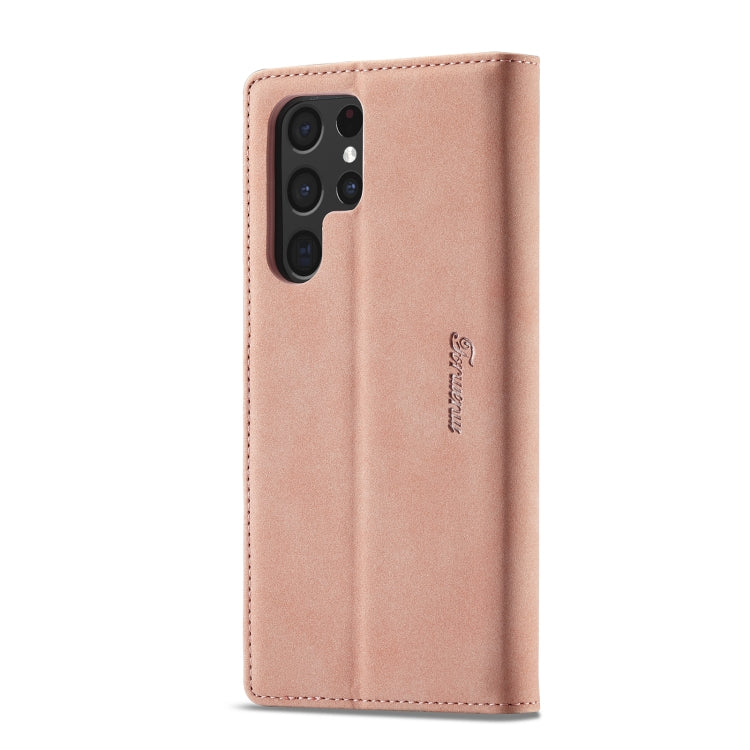 Forwenw F1 Series Matte Strong Magnetism Leather Phone Case – Leather, For Samsung Galaxy S22 Ultra 5G, For Samsung Galaxy S22 5G, For Samsung Galaxy S22+ 5G