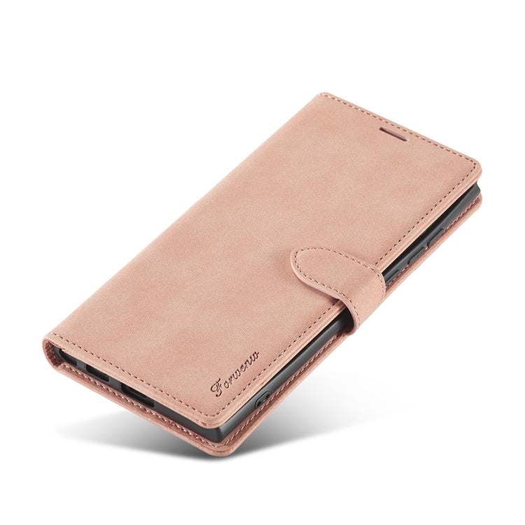 Forwenw F1 Series Matte Strong Magnetism Leather Phone Case – Leather, For Samsung Galaxy S22 Ultra 5G, For Samsung Galaxy S22 5G, For Samsung Galaxy S22+ 5G
