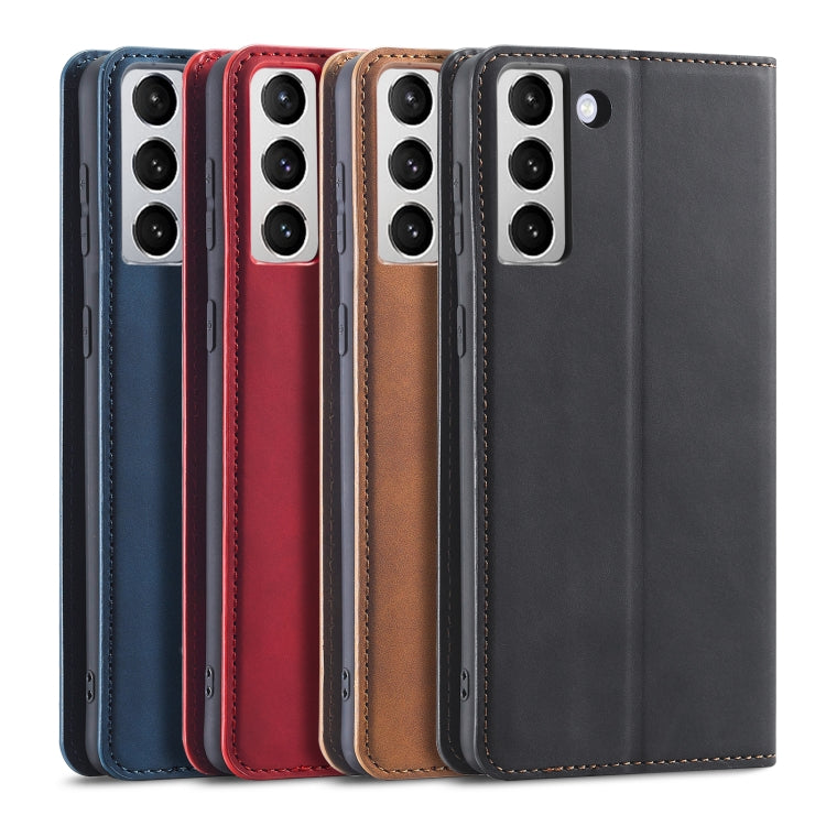 Forwenw Dream Series Oil Edge Strong Magnetism Leather Phone Case – Leather, For Samsung Galaxy S22 5G, For Samsung Galaxy S22+ 5G, For Samsung Galaxy S21 FE 5G, For Samsung Galaxy S22 Ultra 5G, For Samsung Galaxy Z Flip3 5G, For Samsung Galaxy Z Fold3 5G