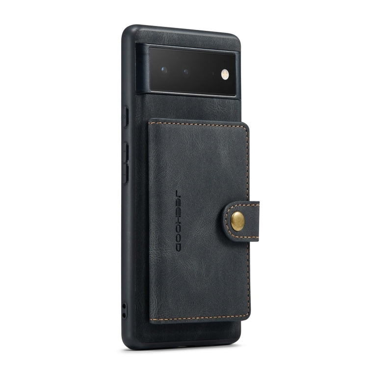 JEEHOOD Retro Magnetic Detachable Wallet Phone Case – Wear-resistant, Magnetic, Card Slot, For Google Pixel 7 5G, For Google Pixel 7 Pro 5G