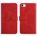 Phone Case – Leather (iPhone SE 2022) For iPhone SE 2022 SE 2020 8 7 Red
