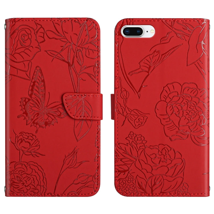 Phone Case – Leather (iPhone SE 2022) For iPhone 8 Plus 7 Plus Red