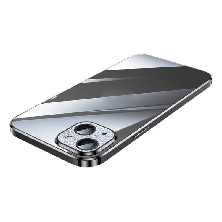 Diamond Lens Protector Plated Frosted Case, For iPhone 13, For iPhone... For iPhone 13 Black