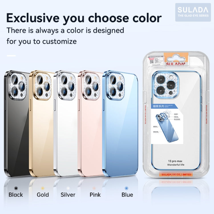 Diamond Lens Protector Plated Frosted Case, For iPhone 13, For iPhone...
