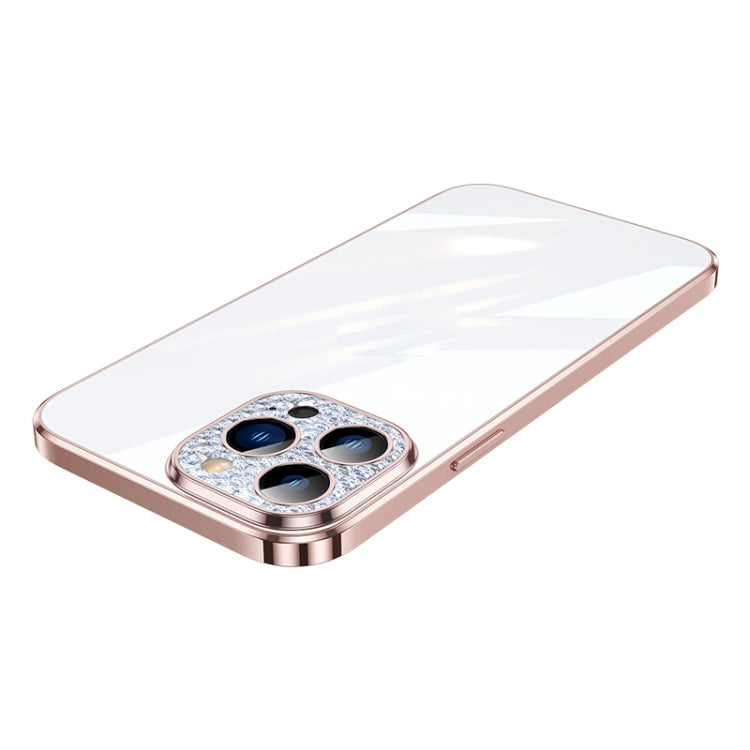 Diamond Lens Protector Plated Frosted Case, For iPhone 12 Pro Max, For... For iPhone 11 Pink