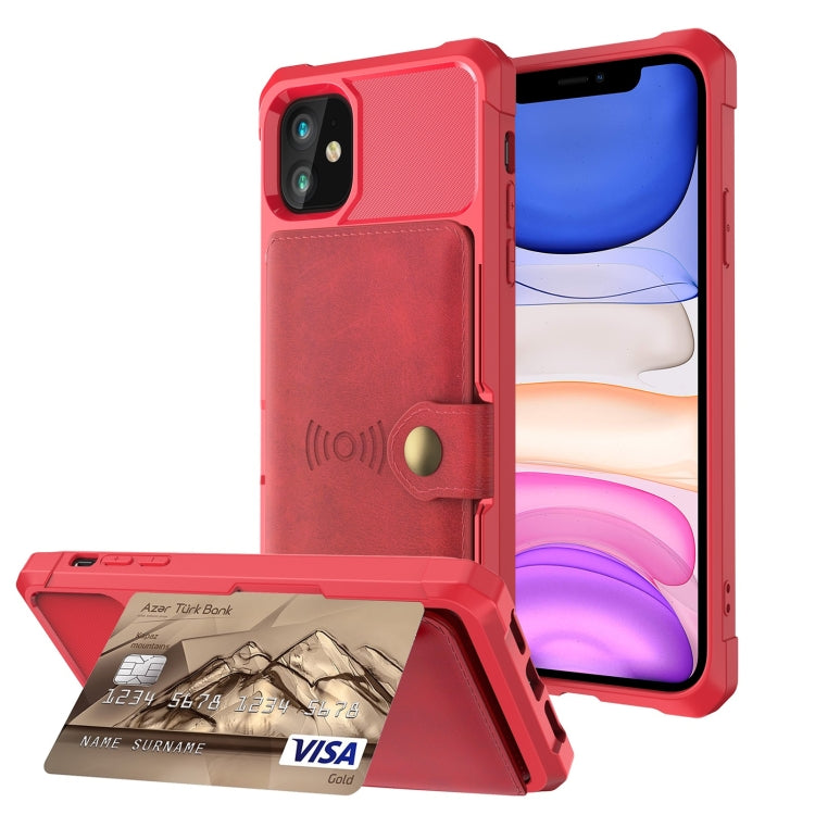 Case – Leather, Magnetic (iPhone 12 mini) #10 For iPhone 11 Red
