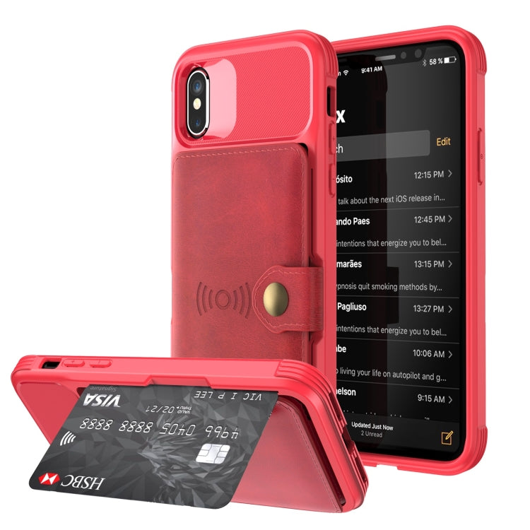 Case – Leather, Magnetic (iPhone 11 Pro) #7 For iPhone X XS Red