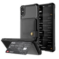 Magnetic Wallet Card Bag Leather Case, For iPhone XS Max, For iPhone SE 2022 / 2020 / 7 / 8, For iPhone 8 Plus / 7 Plus / 6 Plus For iPhone XS Max Black