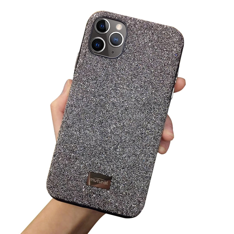 Mutural TPU + PC + Diamond Cloth Protective Case, For iPhone 11 Pro, For iPhone 11 Pro Max, For iPhone 11 For iPhone 11 Pro Grey