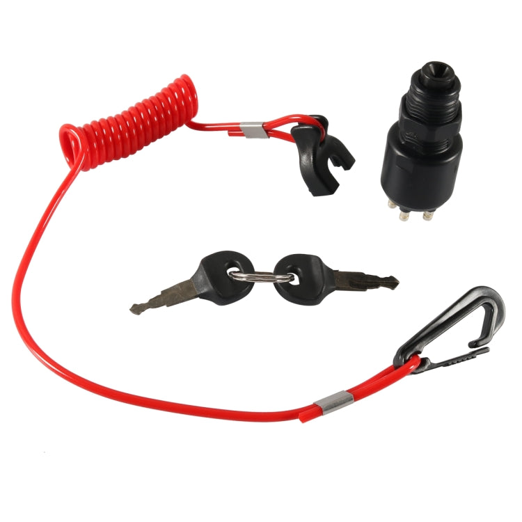 BRP Side Control Ignition Switch Key with Lanyard 5005801 for Johnson Evinrude, A6630 A6630