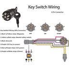 BRP Side Control Ignition Switch Key with Lanyard 5005801 for Johnson Evinrude, A6630