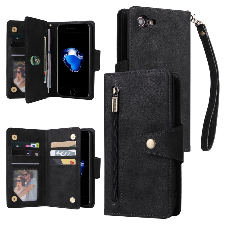Phone Case – Leather (iPhone 7) For iPhone 7 8 SE 2020 Black