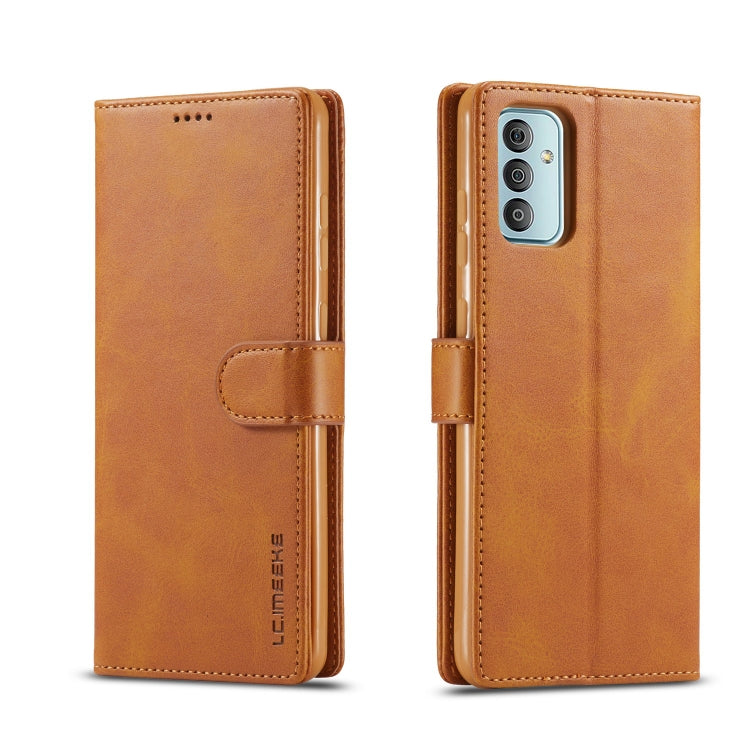 LC.IMEEKE Calf Texture Leather Phone Case, For Samsung Galaxy M23 5G/F23 5G For Samsung Galaxy M23 5G F23 5G Brown