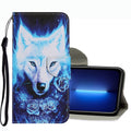Phone Case – Leather (iPhone 13 Pro Max) For iPhone 13 Pro Max Rose Wolf