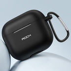 ROCK RPC3013 Silicone Earphone Protective Case with Hook For AirPods 3 Black